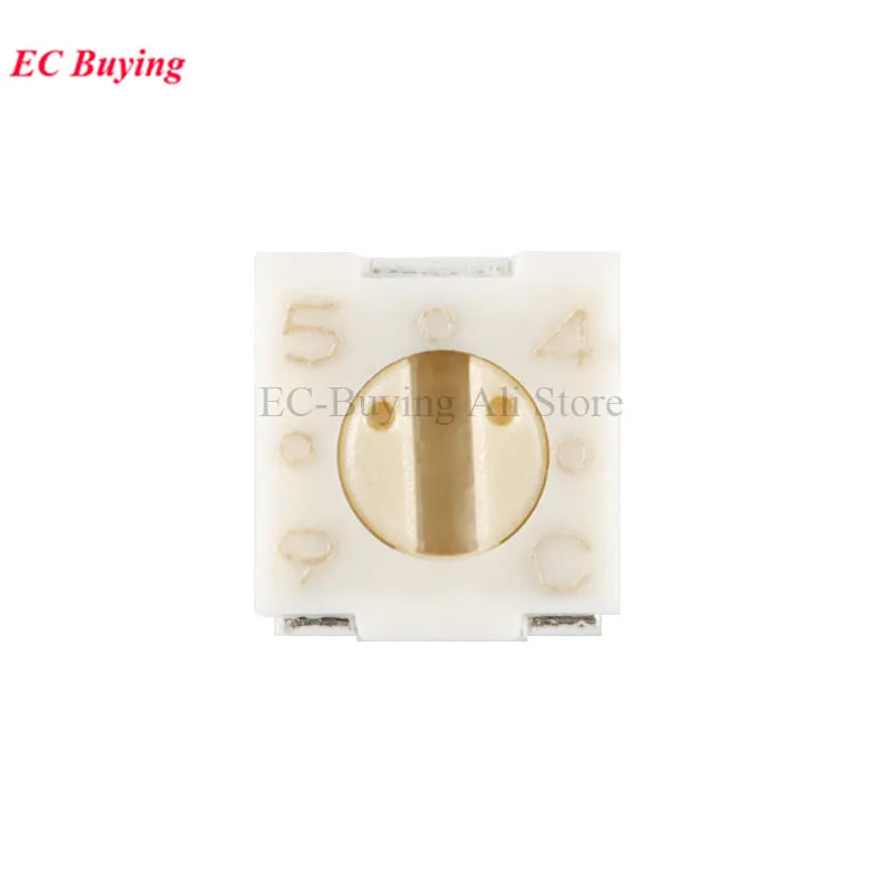 10pcs 3314 3314J 500R 1K 5K 10K 20K 50K 100K ohm Precision Adjustable Resistance Trimmer Potentiometer 501 102 502 103 203 503