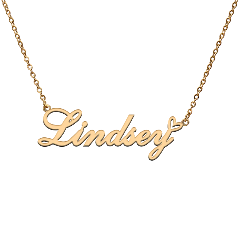 

Custom Personalized Name Necklaces for Lindsey Best Friends Birthday Christmas Mother Days Jewelry Gifts