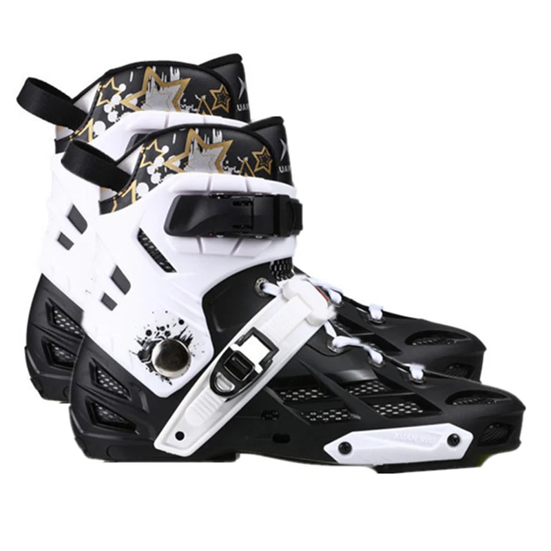 Xuanwu erwachsene roller skates rollschuhe rollschuhe männer und frauen gerade row geschwindigkeit skating blume flache schuhe racing schuhe