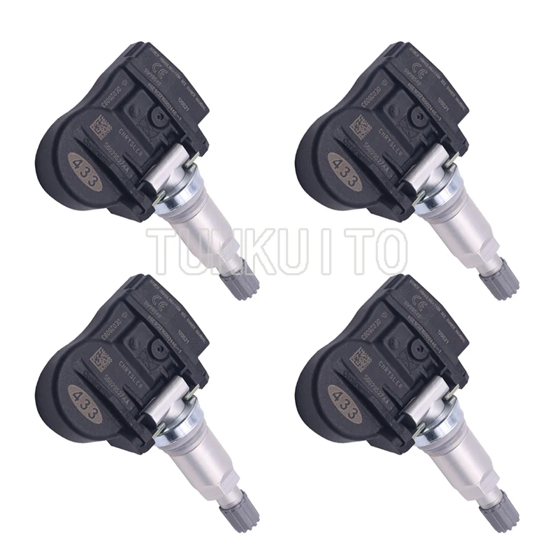 4 PCS Tesla Tire Pressure Sensor for Chrysler Town & Country Dodge Grand Caravan Chrysler Jeep Grand Cherokee Volkswagen Routan