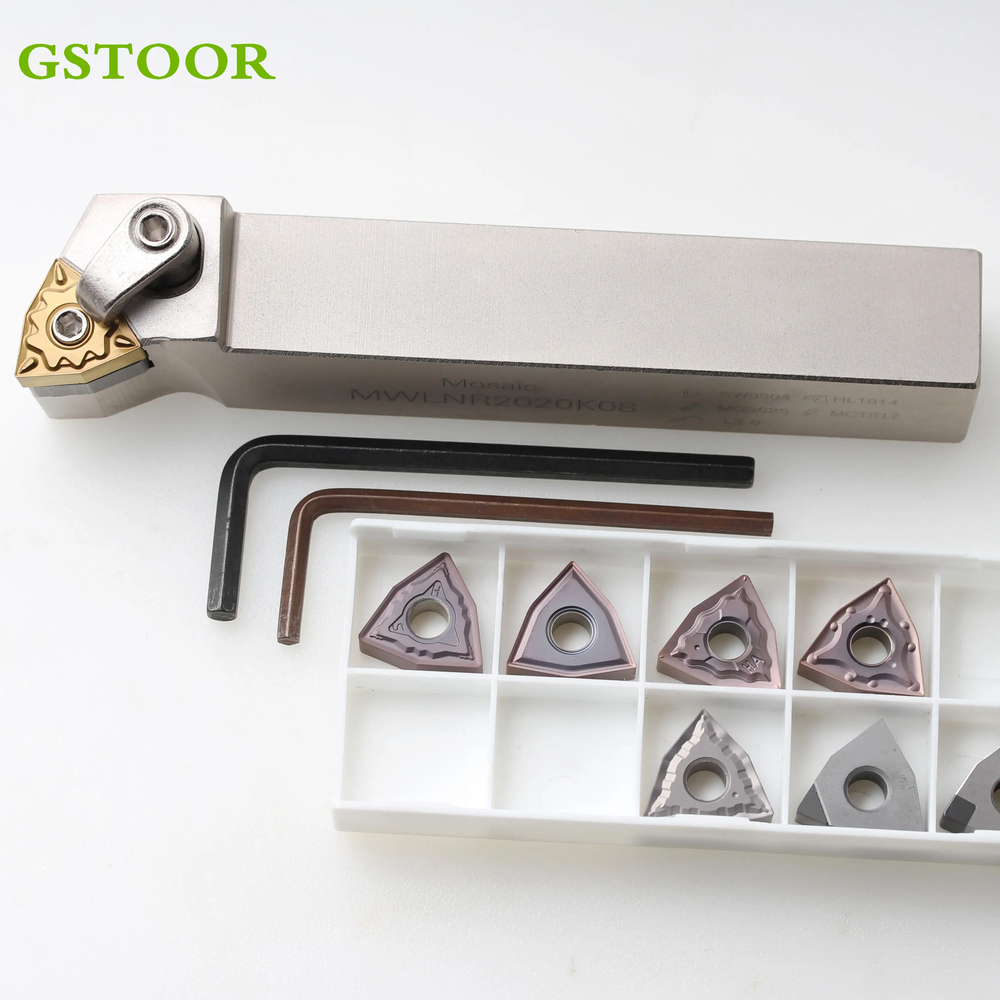 

1 шт. WWLNR MWLNR 1616K08 1616H08 держатель резца для наружной обточки CNC 10 шт. WNMG080404 WNMG080408 наборы оправки для резцов токарный карбид