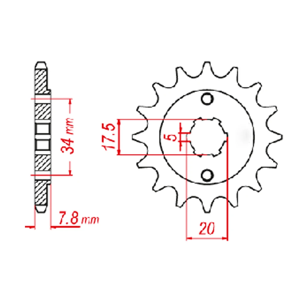 520 13T Front Sprocket Gear Staring Wheels For Honda CRF150 CRF150F 2003-2005 2006-2018 CRF230 CRF230F 2003-2018 CRF 150 230
