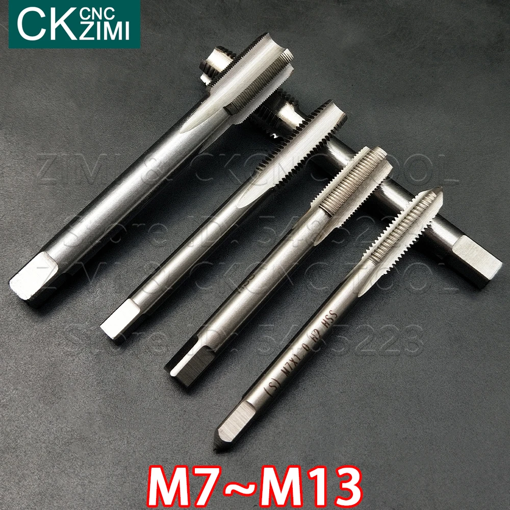1P M7 M7.5 M8 M9 M9.5 M10 M11 M12 M13 HSS кран с прямым хвостовиком, краны для стандартных машин, резьбовые метрические пробки, ручная дрель