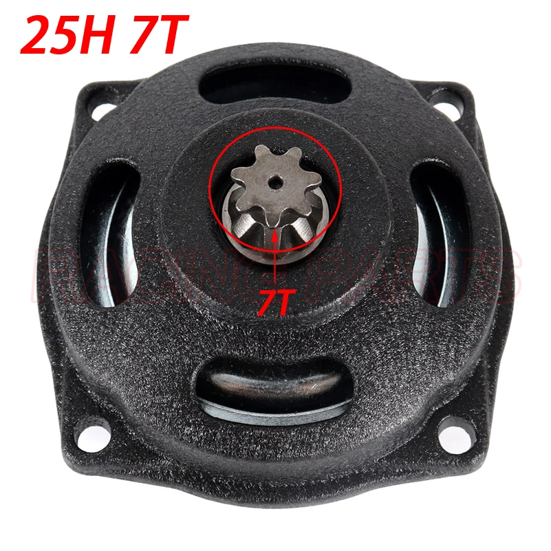 6 zębów/7 zębów 25H 47CC 49CC Dzwonek sprzęgła / Obudowa bębna Skrzynia biegów Pasuje do Mini Moto Pocket Bike Quad ATV Części Darmowa wysyłka