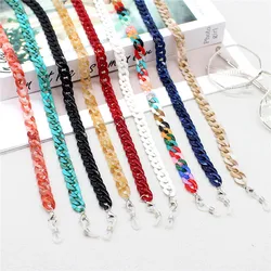 Mix Color Acrylic Sunglasses Hangs Pendant Women Glasses Chain Strap Eyewear Cord Mask Holder Hanging Necklace Lanyard