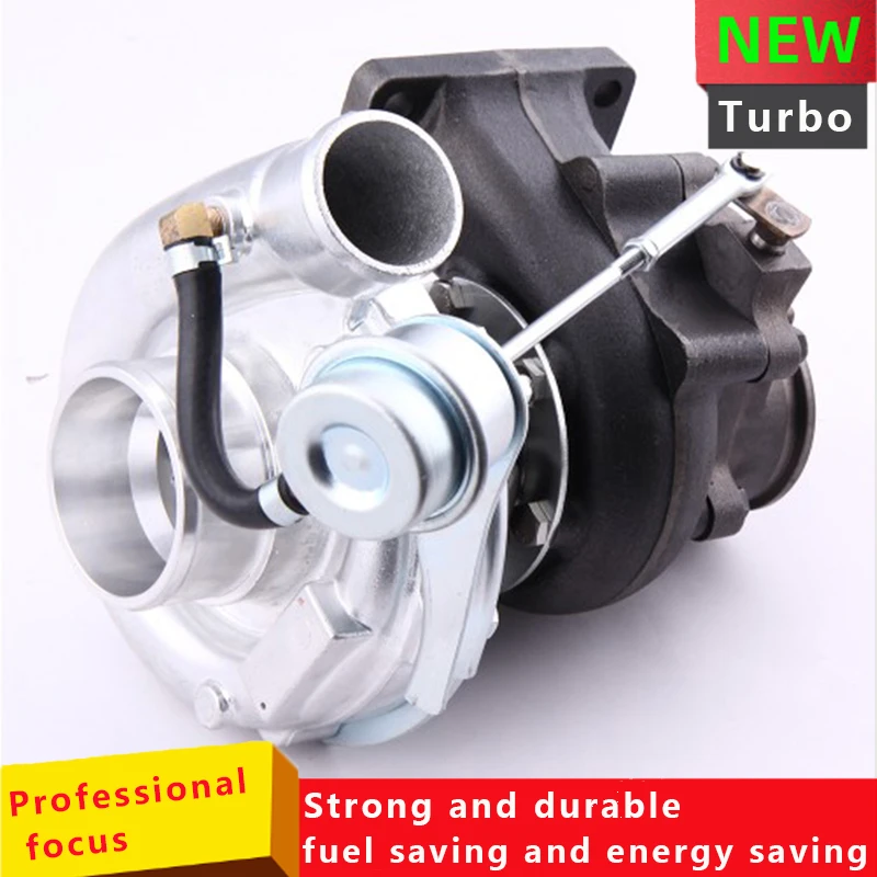 Universal Turbo Turbocharger 0.63A/R V Band Flange Oil Cold 420HP 2.0-3.5L for V W 1.8T T3 T4 .63 AR 360 Degree Gasket