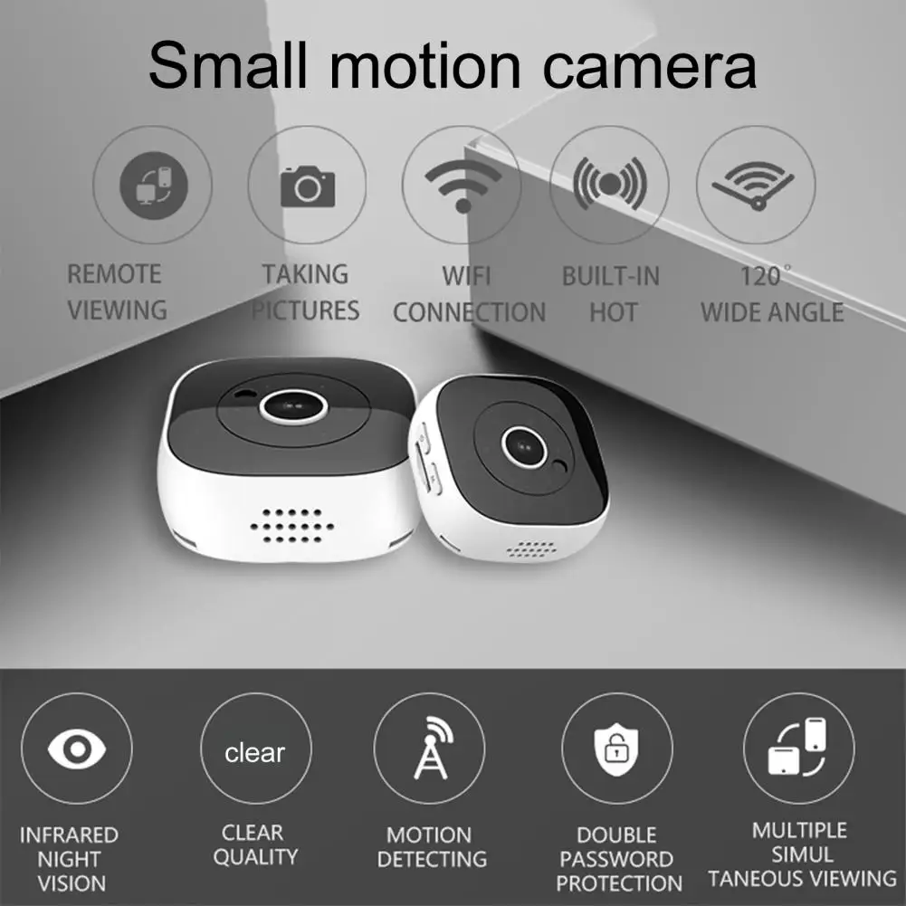 H9 Surveillance Camera 1080P Infrared Night Vision Security Camera Mini WiFi Motion Detection Camcorder Monitor for Outdoor