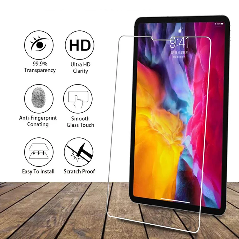 

Защитная пленка из закаленного стекла HD для Apple iPad 10,2 дюйма 2019 Pro 11 2021 Air 12 pro 9,7 MiNi 5 4 3 2 2017 2018