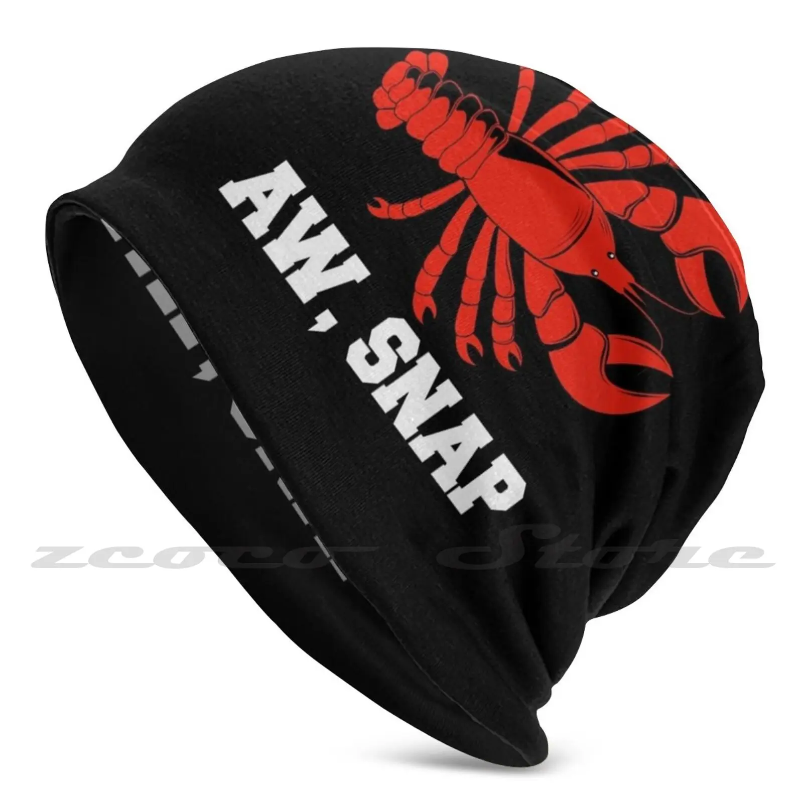 Lobster Seafood Snap Crayfish Red Lobsters Knit Hat Elastic Soft Personalized Pattern Present Cap Lobster Lobsters Seafood