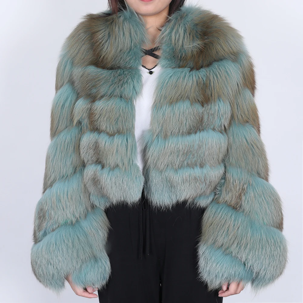 2024 Winter real fox fur coat ladies parka coat natural real fox fur coat natural fox fur vest