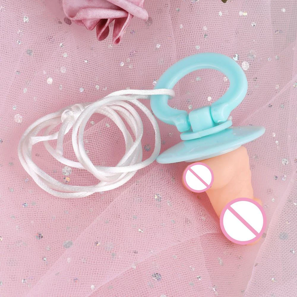 Funny Tiny Penis Shaped Adult Toys Baby Pacifier Bachelor Party Gag for Single Hens Parties Masquerade Ball