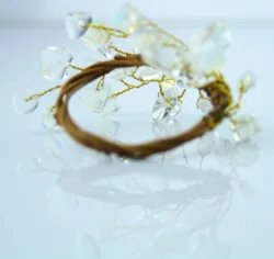 Free Shipping Crystal Flower Napkin Ring, Napkin Holder For Wedding, Decoration 12 Pcs