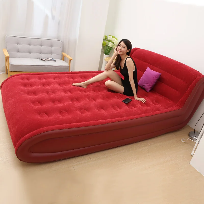 New Arrival Inflatable Home Use Double Person Comfortable Mattress Thickened Portable Air Bed Outdoor Lazy Mat