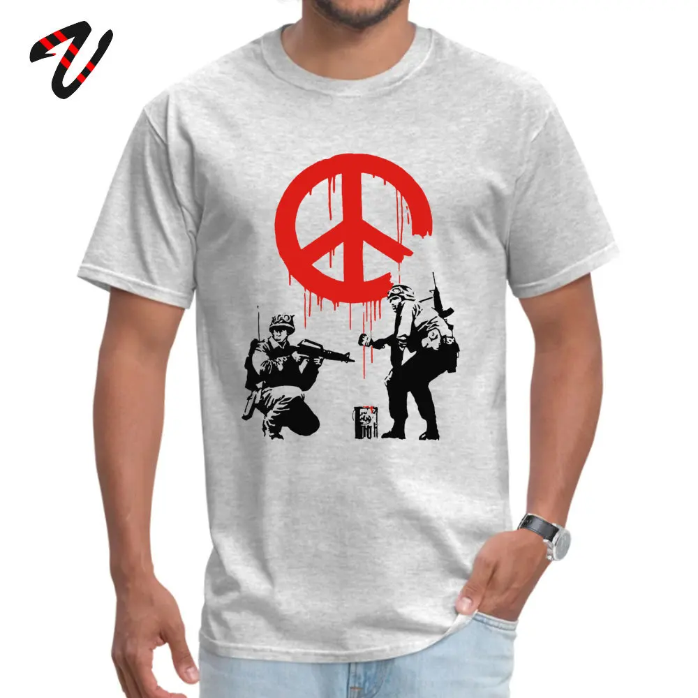 T-shirt style Banksy pour homme, streetwear, estival, 100% coton, avec logo Stop VANPeace imprimé, taille 3XL