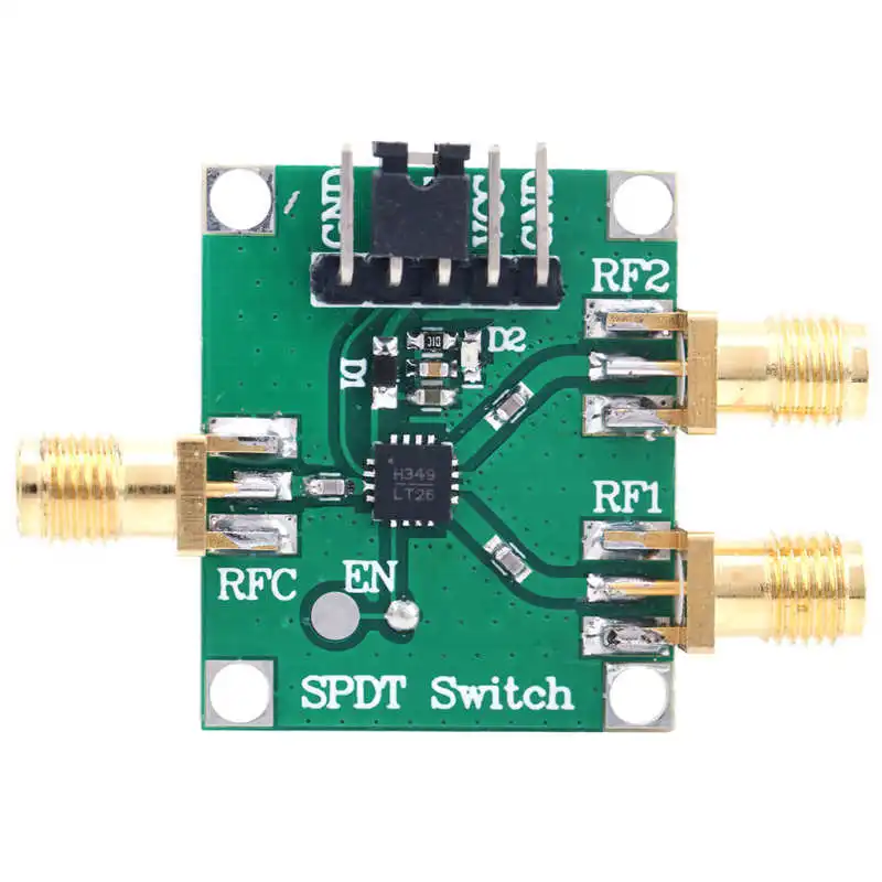 RF Switch Module 3-5V RF Switch Board Single Pole Double Throw Board 50Ω Input Output Impedance SMA Interface Industrial Supply