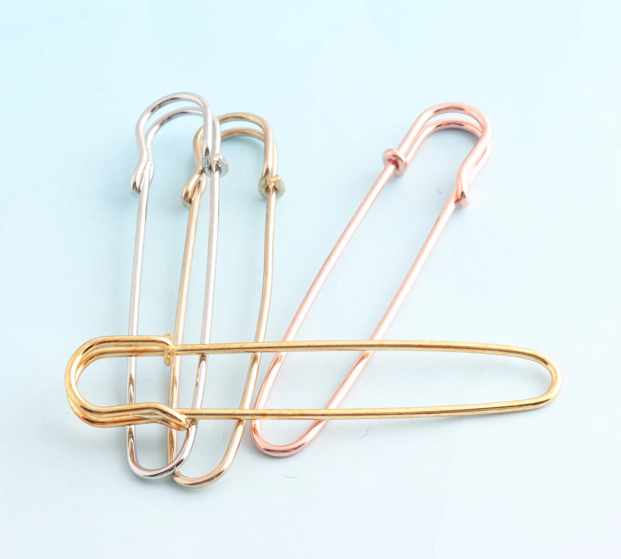 Silver Safety Pins 80mm Coiless Safety Pins for Bead Craft Shawl Pins Giant Jumbo Safety Pins Laundry Pins Kilt Pin Back Blanket