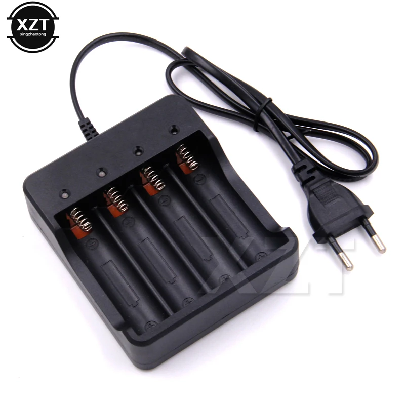 1/2/4 Slots 18650 Charger Li-ion Battery 3.7v/4.2V Wired Charging US/EU Plug With indicator light for 18650 batteries Charger