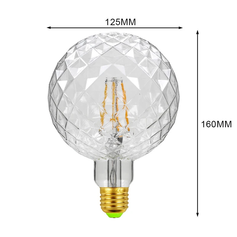 G125 Inner Pineapple Bulb LED Filament Bulb Retro Decoration Lamp 220V 4W E27 2700K Warm White Edison Bulb Ann Led E27