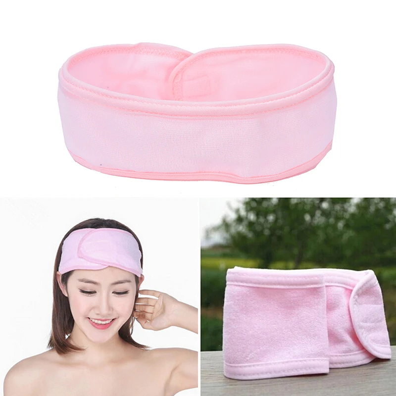 Women\'s New Pink Spa Bath Shower Head wear Make Up Wash Face Cosmetic Headband Girl\'s Fashion Hair Band Accessories Sale