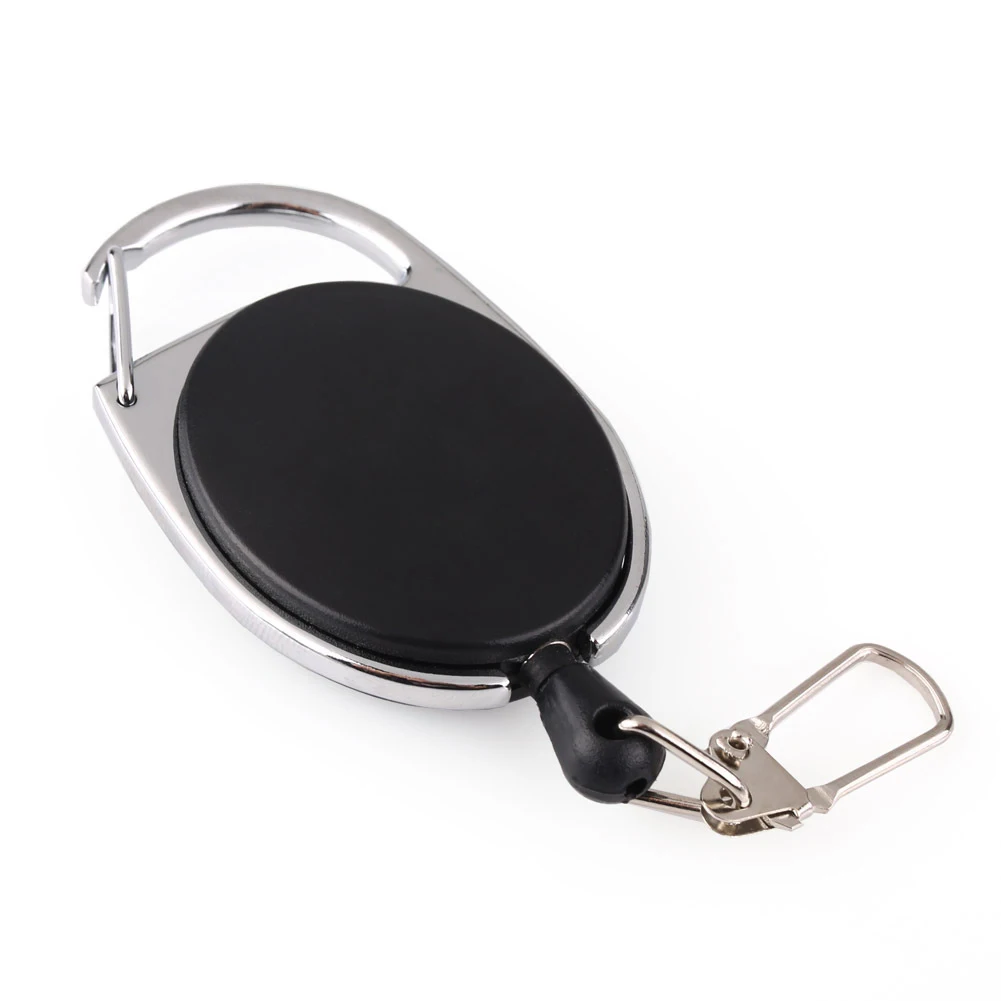 Retracable Keychain Keyring Anti-lost Anti-theft 와이어 로프 스프링 버클 야외 서바이벌 캠프 도구 PUO88