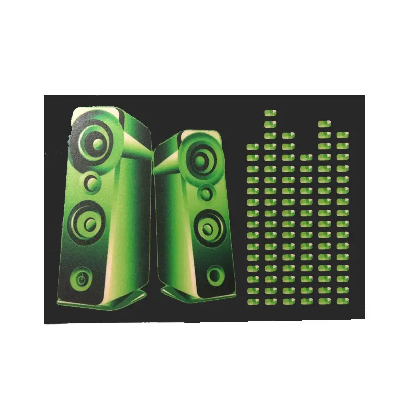 Christmas Light Up El Panel Music Sound Activated Flashing El Panel For T-shirt