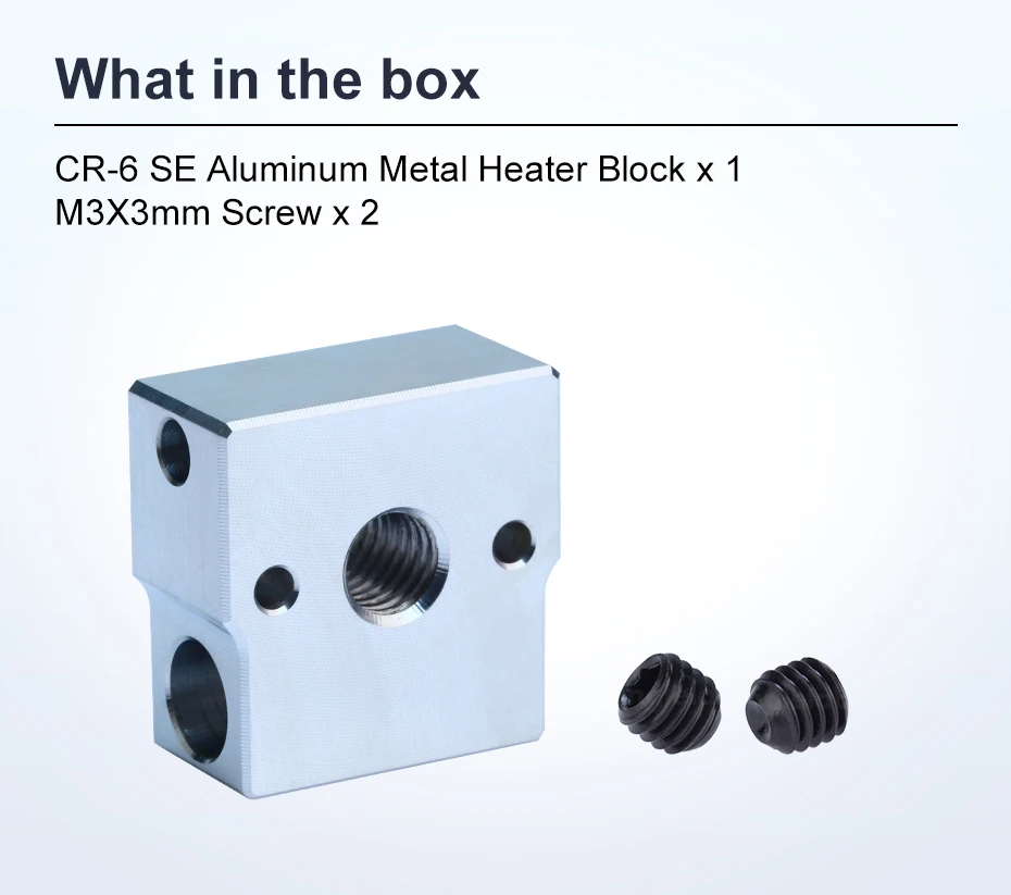 Trianglelab CR-6 SE Aluminium-Metallheizblock CR6 SE HEATBLOCK Kompatibel mit CR-6 SE / CR-6 MAX SE – Detail 6
