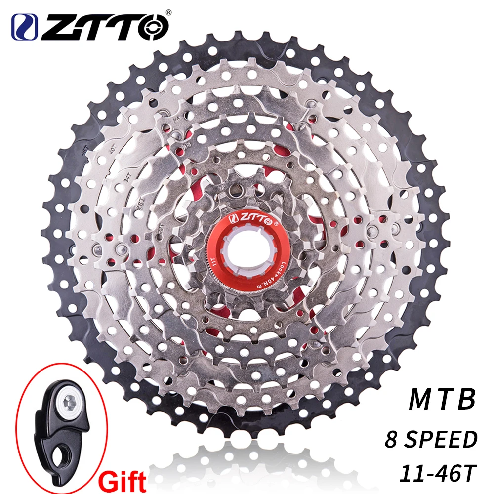 ZTTO 8s 11-46T Bicycle Cassette 8 Speed Mountain Bike Freewheel
