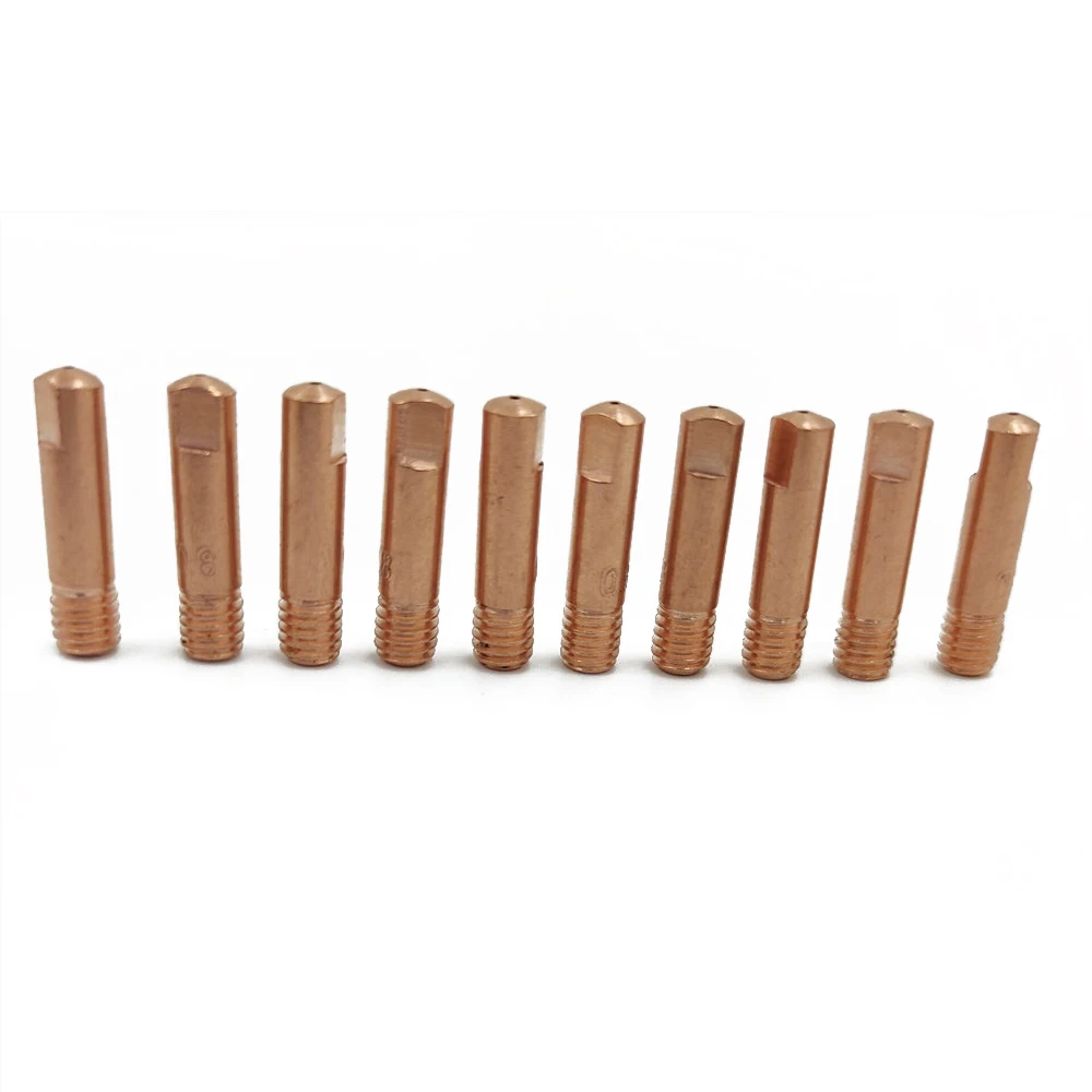 20Pcs CO2 MIG Contact 0.6, 0.8 ,0.9, 1.0 ,1.2ม) x25mm สำหรับ MB15 15AK MAG เชื่อม MIG ไฟฉายอุปกรณ์เสริม