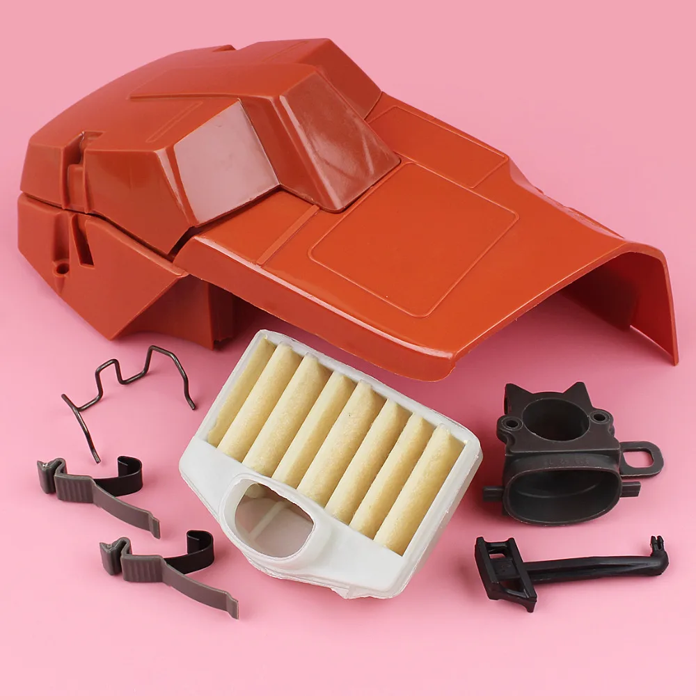 filtro capa sudario para husqvarna intake cotovelo clip holder choke rod peca de substituicao motosserra cilindro superior 362 365 371 372 ar 01