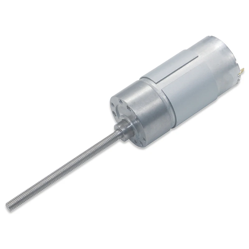 1pcs DC12V 24V 300/500/600rpm JGB37-555 Screw Long Shaft Large Torque Speed Reduction Gear Motor with Full Metal Gearbox M6x80mm