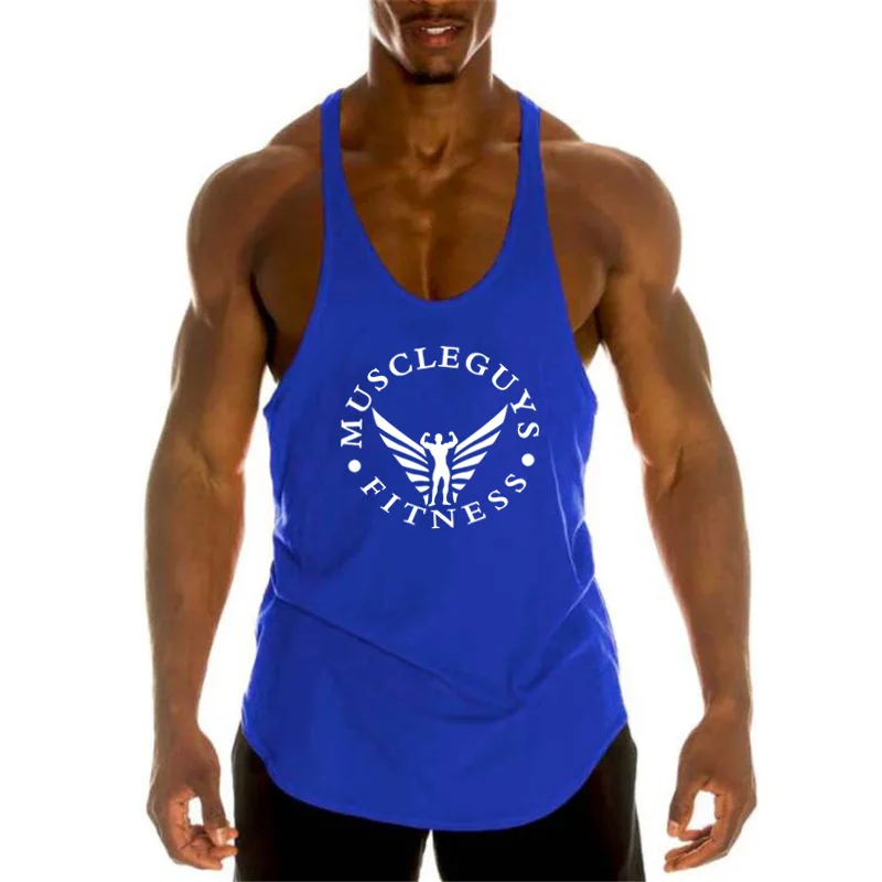 Workout Clothing Fitness Top Men Gym Tank  Mens Bodybuilding Brand Vest Muscle Sleeveless Singlets Fashion Sports Shirt