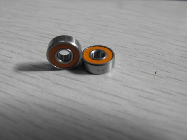 Free shipping 2PCS 5X14X5 Stainless steel hybrid ceramic ball bearing 5X14X5mm S605 2RS CB A7