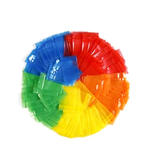 Mini Plastic Reißverschluss -Verpackungstaschen, kleine Schmuckgeschenkaufbewahrung, Druckschockbeutel, Rot, Gelb, Blau, Grün, Orange, Schwarz, Schwarz 6 Hauptverkäufe kleiner Orangenbeutel - №6
