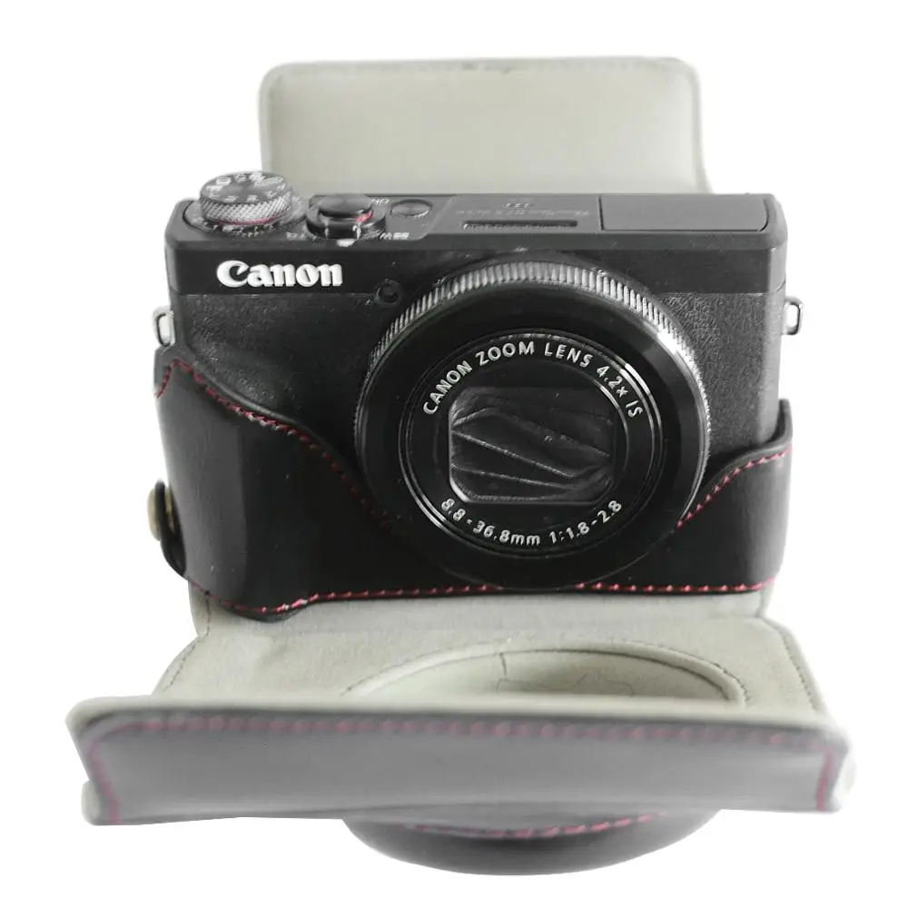 Точный полный корпус Fit pu кожаный чехол для цифровой камеры сумка крышка для Canon Powershot G7X Mark 3 mark iii G7X III G7X3 с ремешком