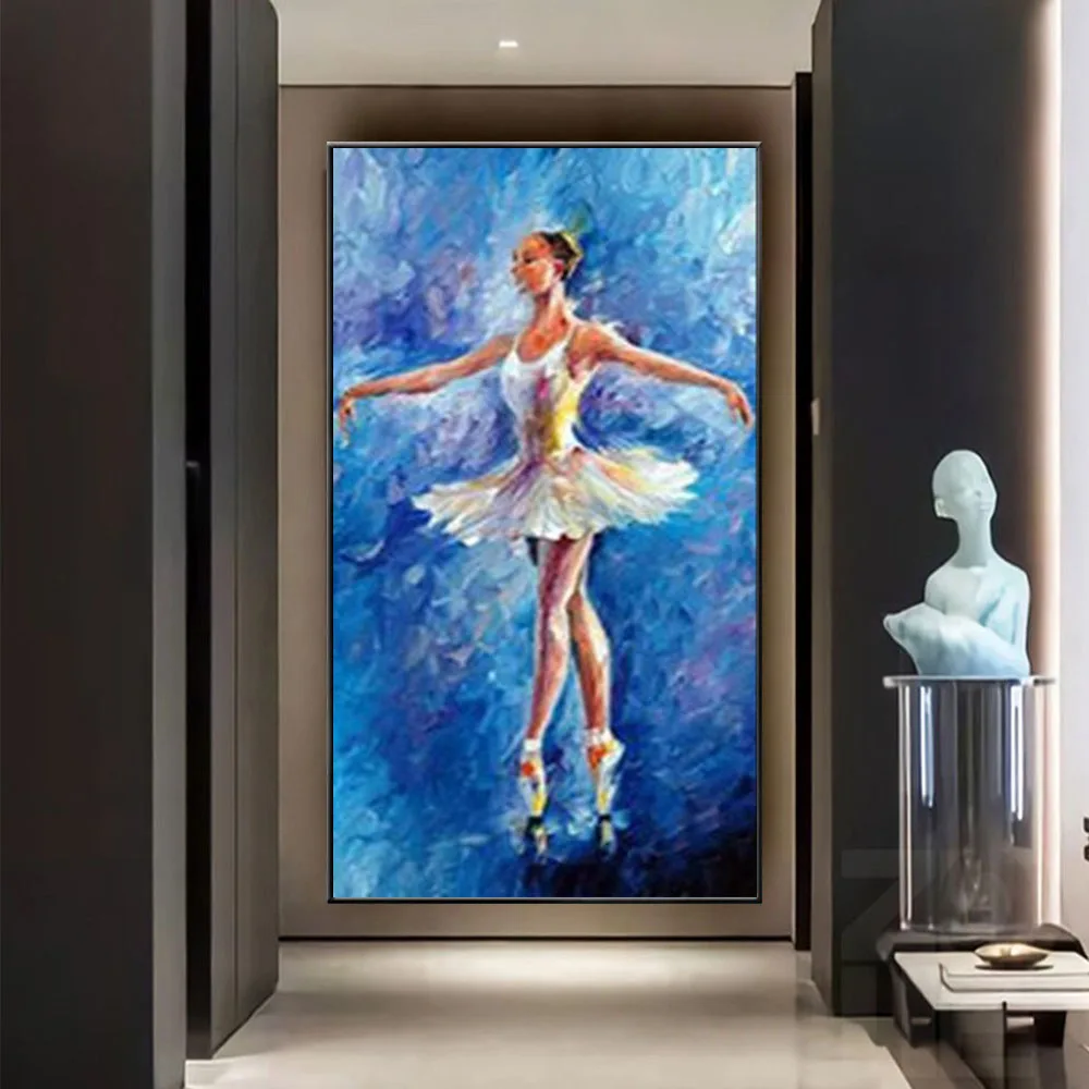 Frameless 100% Handmade Abstract Dancer Picture On Canvas Modern Handpainted Oil Painting Wall Art Artwork Home Decor Pendant