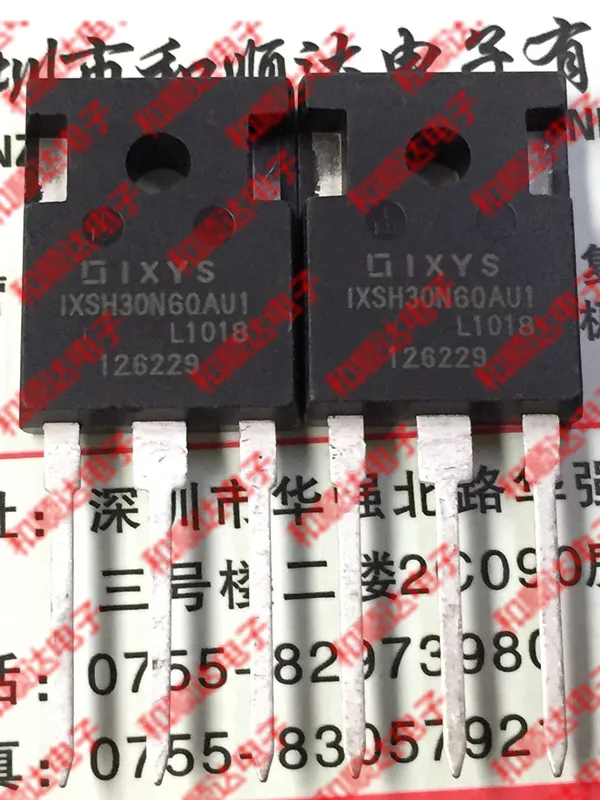 

5PCS/Lot IXSH30N60AU1 TO-247 600V 30A