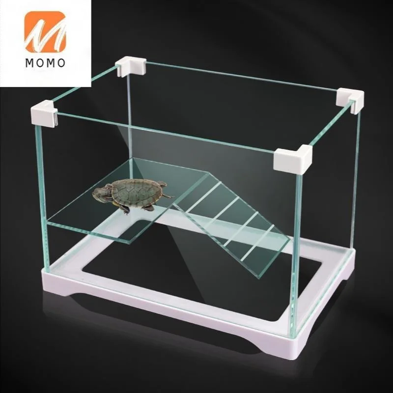 Tortoise Feeding Supplies Full Set of Small Cylinder Provided with Balcony Villa Glass Household Fish Tank Turtle Cylinder