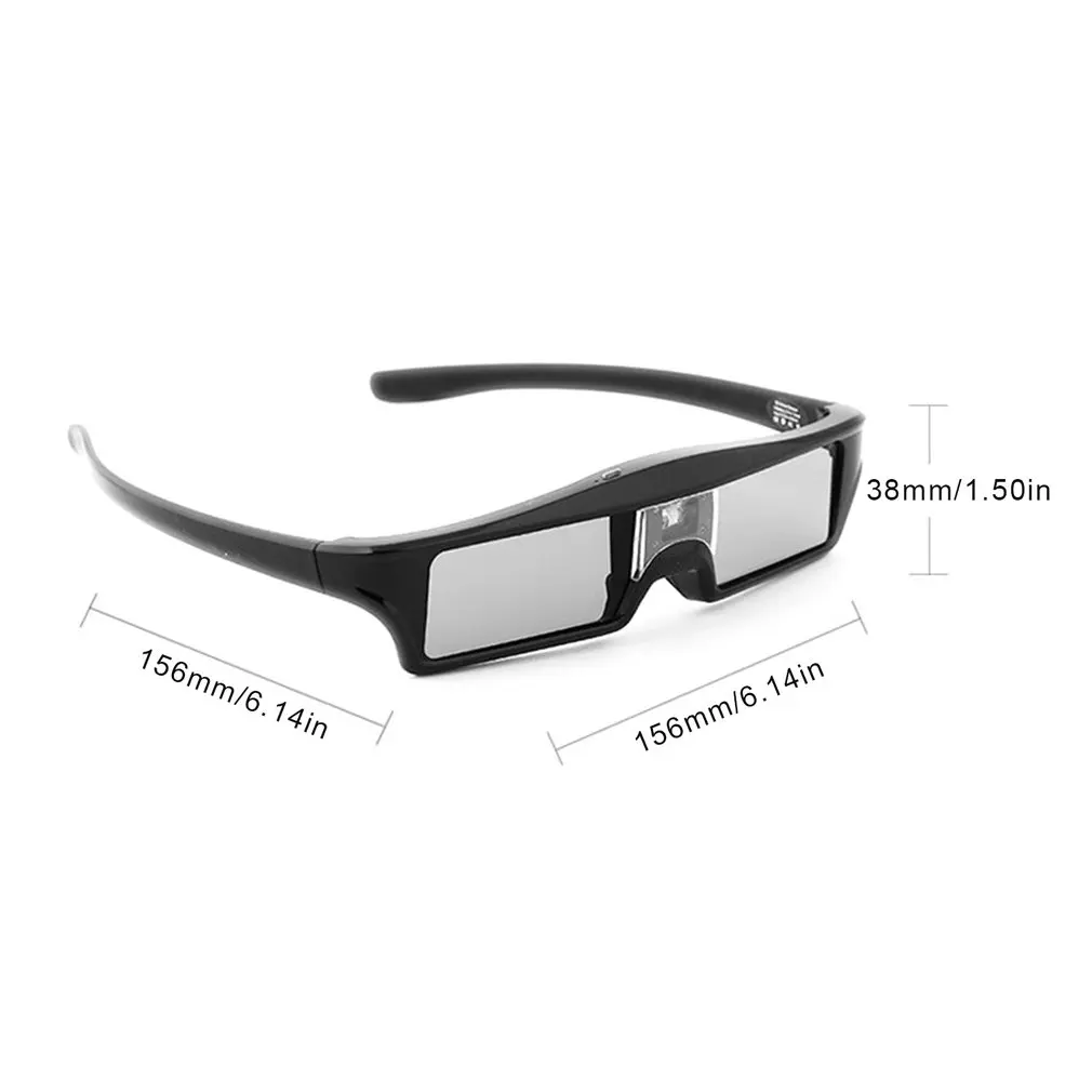 3D Glasses Active Shutter Rechargeable Eyewear for DLP-Link Optama Acer BenQ ViewSonic Sharp Projectors Glasses