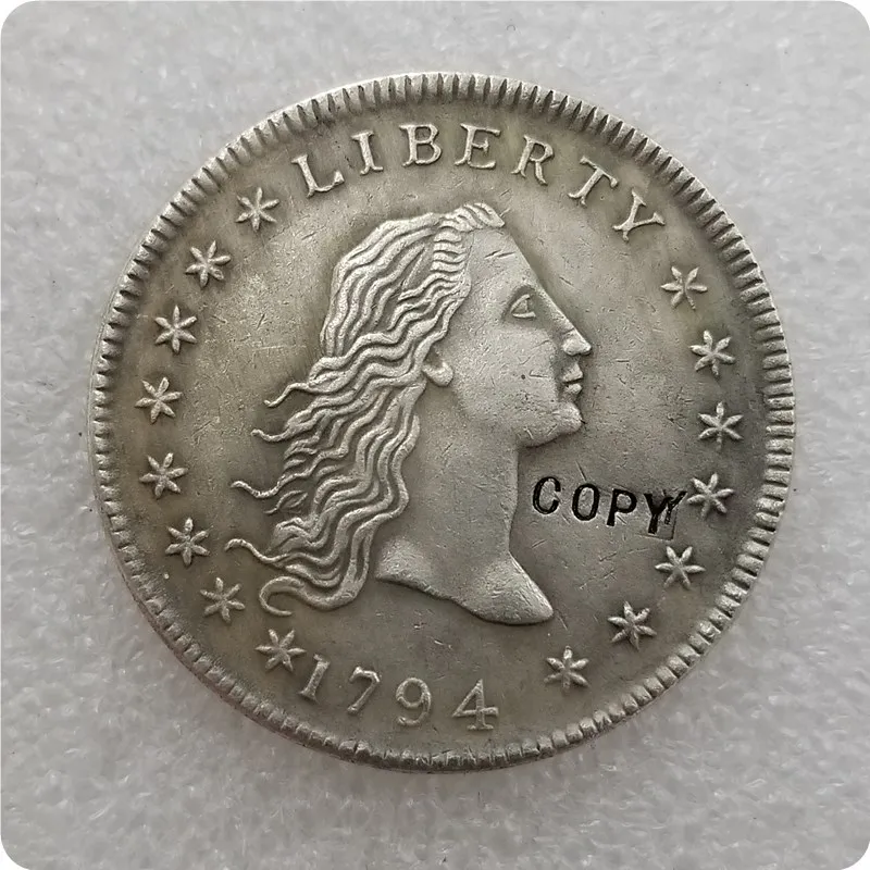 USA 1794 Flowing hair Dollar Copy Coin commemorative coins-replica coins medal coins collectibles