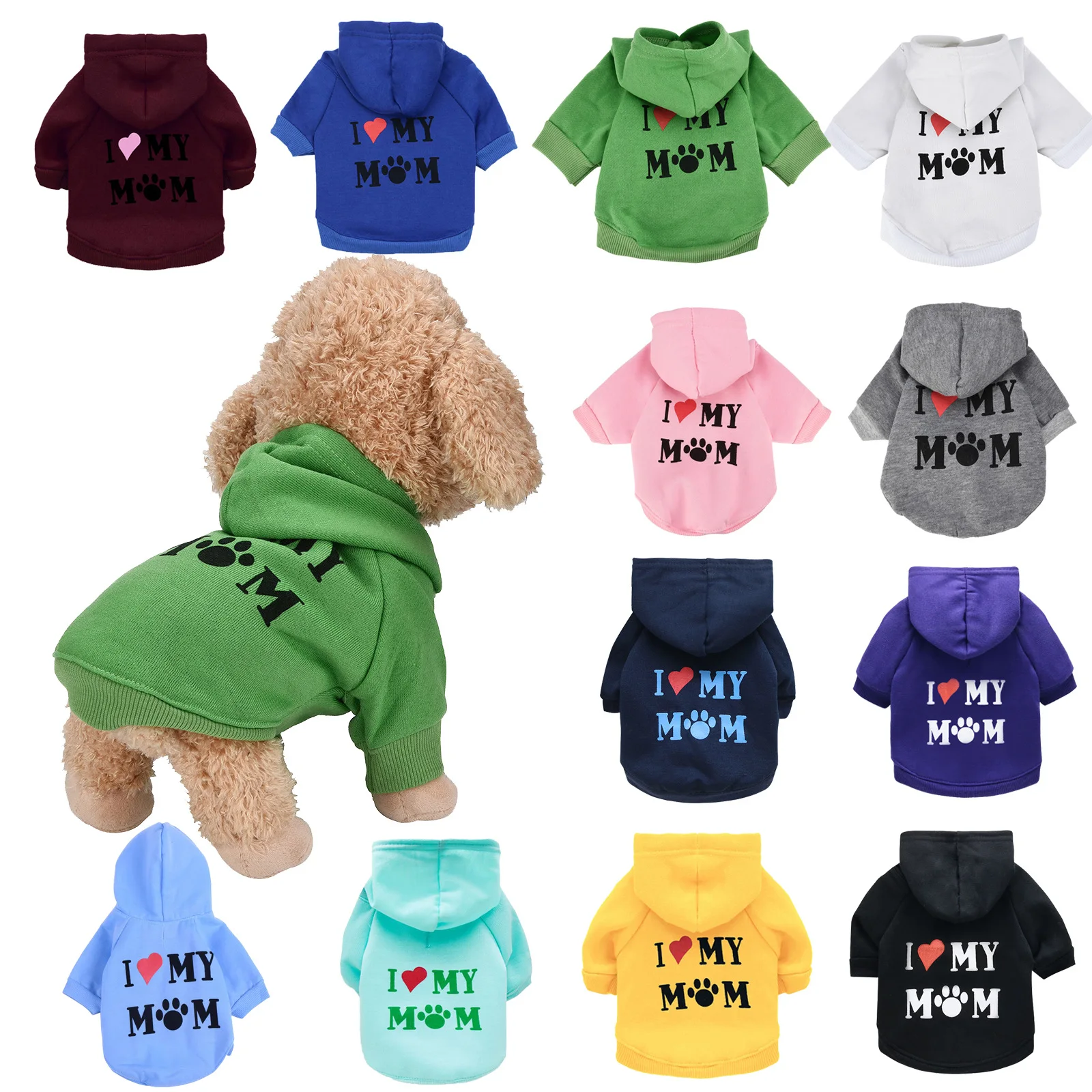 New Cat Clothes Pet Cat Coats Sweater Jacket Hoodies For Small Dogs Cats Outfit Winter Warm Pet Clothing Animals Pet Costume