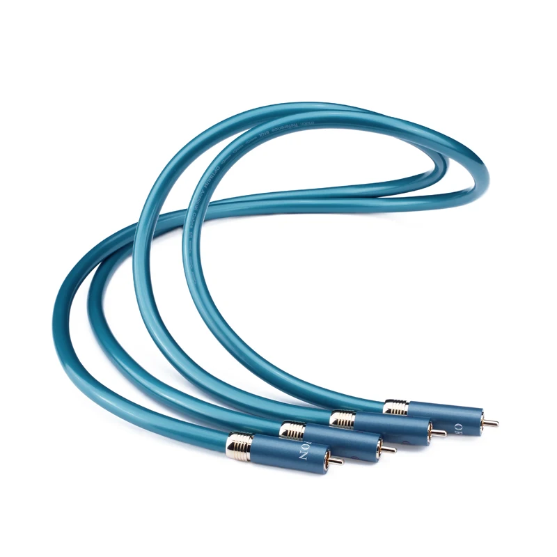 New Ortofon 8N OFC  RCA Cable Hi-end CD Amplifier Interconnect 2RCA to 2RCA Male Audio Cable