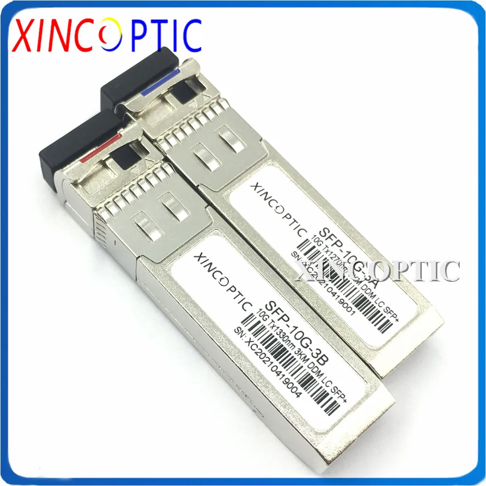 Strong Compatibility Fiber Optic Equipment 10G/s BIDI SFP+ 3/10/20/40/60KM Tx1270/Rx1330nm DDM WDM LC Transceiver Module