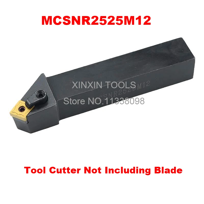Máquina de torno de torneado CNC MCSNR2525M12/ MCSNL2525M12, herramientas de corte de torno de 45 grados, portaherramientas de torneado exterior 25x25x150