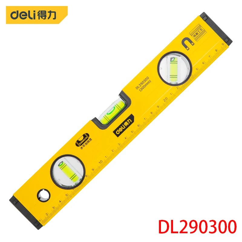 

Deli DL290300 Spirit Level Specification: 300mm Strong Magnet At The Bottom Horizontal, Vertical, 45° Angle Measurement Tools