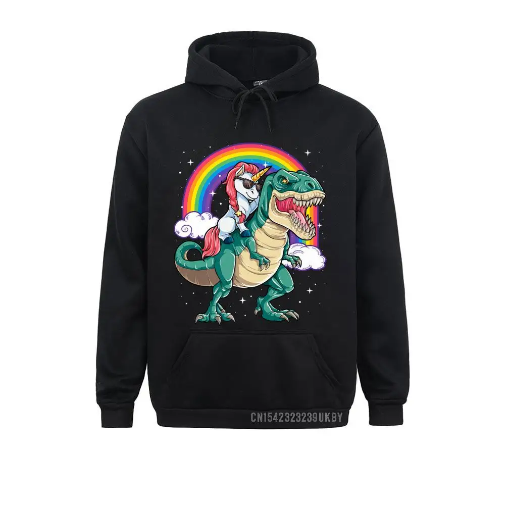 

Unicorn Riding Dinosaur T-Rex Boys Girls Kids Rainbow S Premium Hoody Sweatshirts Long Sleeve Coupons Male Hoodies Cool Hoods