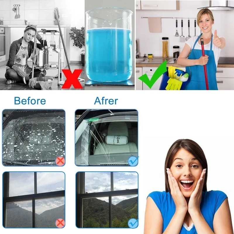 20pcs(1Pc = 4L) auto Scheibenwischer Glas Washer Auto Solide Reiniger Kompakte Brause Tabletten Fenster Reparatur Auto Zubehör