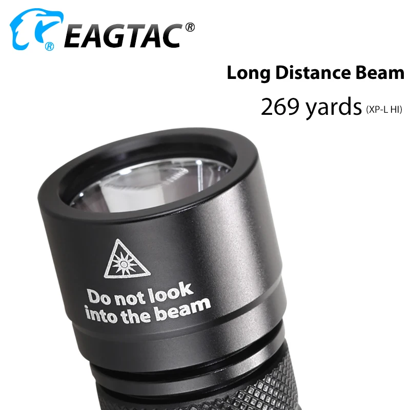 EAGTAC P200LC2 XML2 1286lm LED Flashlight 18650 CR23A Battery Nichia 219C 4000K 365NM UV LED XPL HI Long Through Hunting Torch