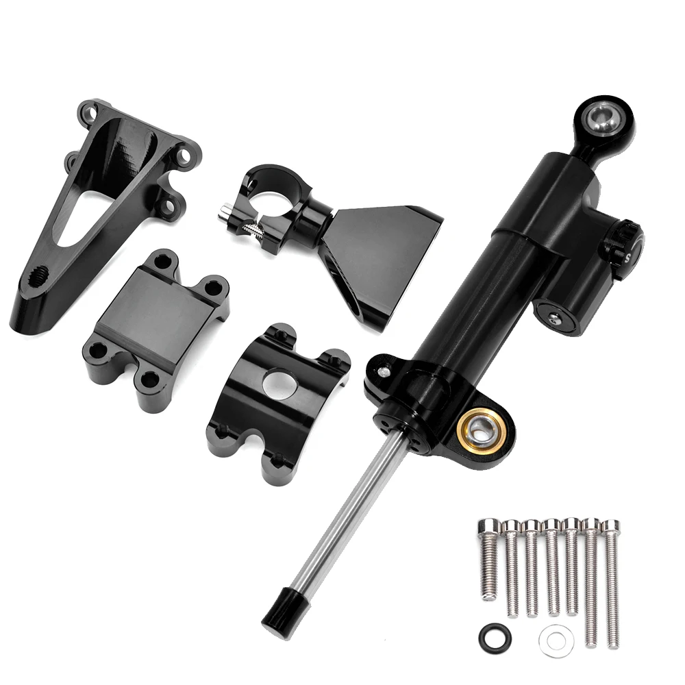 

For Honda CBR600 F4i CBR 600 1999-2004 2000 2001 2002 CNC Aluminum Steering Damper Stabilizer With Mounting Bracket Adapter Set