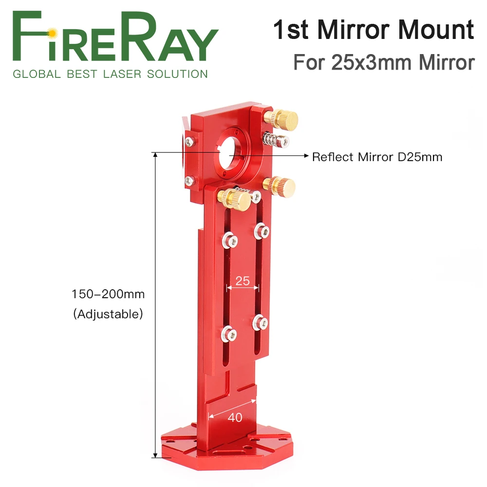 FireRay E Series CO2 Đầu Laser + Tặng 1 Chiếc Ống Kính Lấy Nét + Tặng Kèm 3 Sĩ/Tháng Gương Cho co2 Laser Khắc Cắt Các Chi Tiết Máy