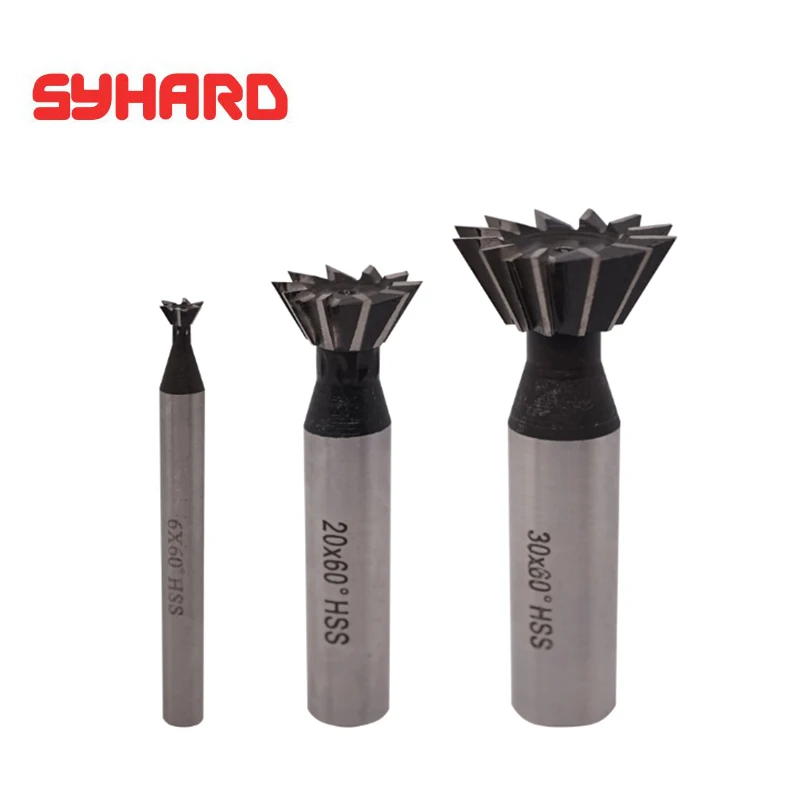 2pcs/lot W6542 HSS Straight Shank Dovetail Slot Milling Cutter blade diameter 6 8 10 14 18 20 25 32 35 60mm*45 55 60Degree